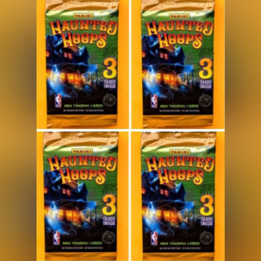 4 Packs 🏀 2024 Panini NBA Haunted Hoops Basketball Trading Cards Bags 🔥